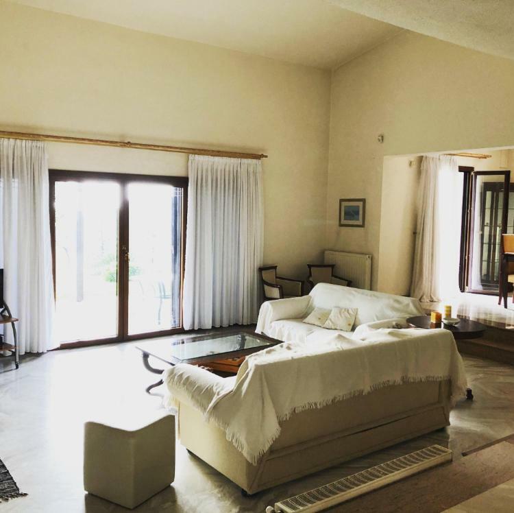 Bright & Spacious Seaview Villa Siviri Luaran gambar